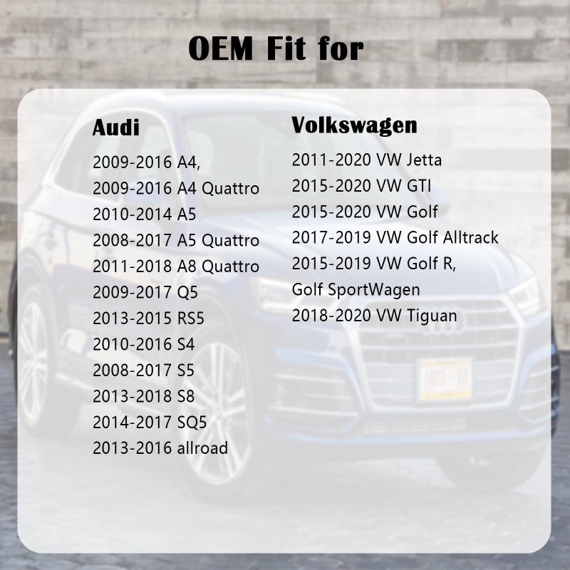 Manymiba Gas Cap Fuel Cap For Audi Volkswagen  2009-2016 A4  2010-2014 A5 2009-2016 A4/A5 Quattro  2009-2017 Q5  2011-2018 A8 Quattro  2010-2016 S4  2008-2017 S5  2013-2018 S8  RS  SQ5  allroad  5C0-201-550-T - Image 2